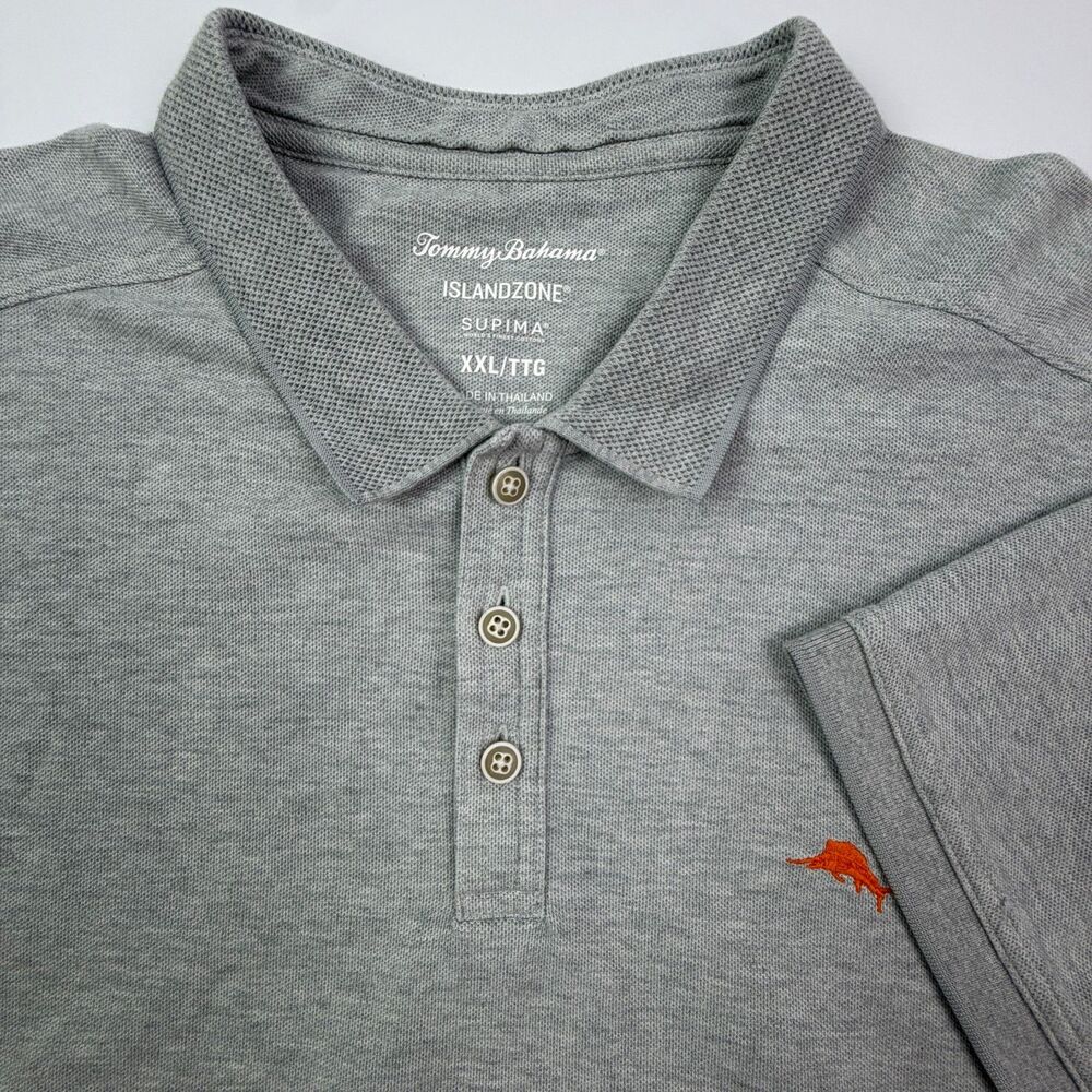 Tommy Bahama IslandZone Supima Polo XXL Gray Polo